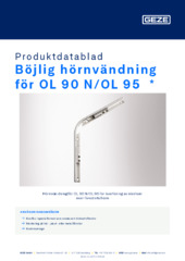 Böjlig hörnvändning för OL 90 N/OL 95  * Produktdatablad SV