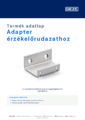 Adapter érzékelőrudazathoz Termék adatlap HU