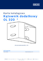 Kątownik dodatkowy OL 320  * Karta katalogowa PL