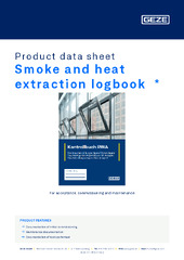 Smoke and heat extraction logbook  * Product data sheet EN