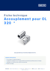 Accouplement pour OL 320  * Fiche technique FR