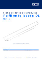 Perfil embellecedor OL 90 N Ficha de datos del producto ES