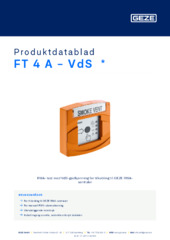 FT 4 A - VdS  * Produktdatablad NB