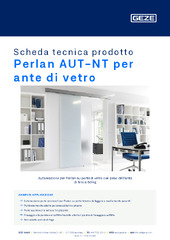 Perlan AUT-NT per ante di vetro Scheda tecnica prodotto IT
