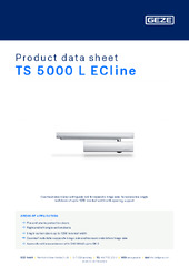 TS 5000 L ECline Product data sheet EN