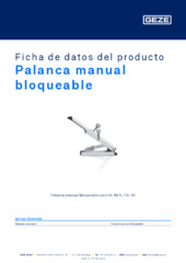 Palanca manual bloqueable Ficha de datos del producto ES