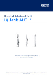 IQ lock AUT  * Produktdatenblatt DE