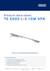 TS 5000 L-E-ISM VPK Product data sheet EN