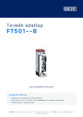 FT501--B Termék adatlap HU