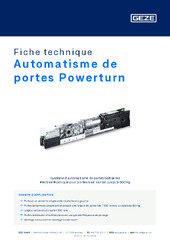 Automatisme de portes Powerturn Fiche technique FR