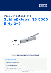Schließkörper TS 5000 E Hy 3-6 Produktdatenblatt DE