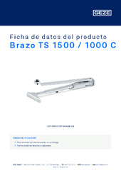 Brazo TS 1500 / 1000 C Ficha de datos del producto ES