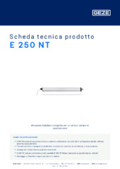 E 250 NT Scheda tecnica prodotto IT