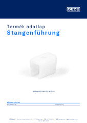 Stangenführung Termék adatlap HU