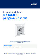 Mekanisk programkontakt Produktdatablad DA