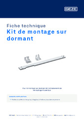Kit de montage sur dormant Fiche technique FR