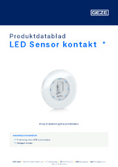 LED Sensor kontakt  * Produktdatablad DA