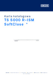 TS 5000 R-ISM SoftClose  * Karta katalogowa PL