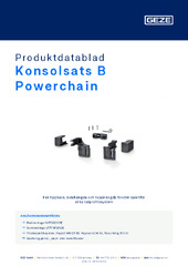 Konsolsats B Powerchain Produktdatablad SV