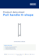 Pull handle H-shape Product data sheet EN