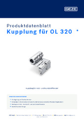 Kupplung für OL 320  * Produktdatenblatt DE