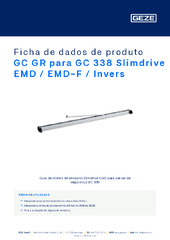 GC GR para GC 338 Slimdrive EMD / EMD-F / Invers Ficha de dados de produto PT