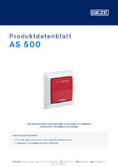 AS 500 Produktdatenblatt DE