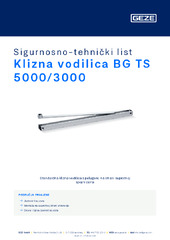 Klizna vodilica BG TS 5000/3000 Sigurnosno-tehnički list HR