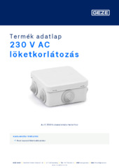 230 V AC löketkorlátozás Termék adatlap HU