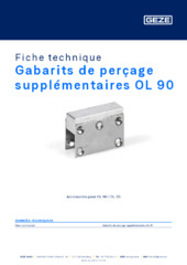 Gabarits de perçage supplémentaires OL 90 Fiche technique FR