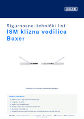 ISM klizna vodilica Boxer Sigurnosno-tehnički list HR