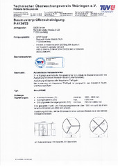 Baumusterprüfbescheinigung DE (2534116)