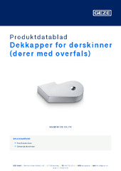 Dekkapper for dørskinner (dører med overfals) Produktdatablad NB