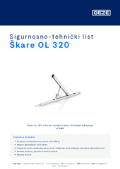 Škare OL 320 Sigurnosno-tehnički list HR