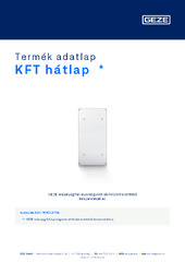 KFT hátlap  * Termék adatlap HU
