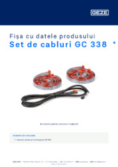 Set de cabluri GC 338  * Fișa cu datele produsului RO