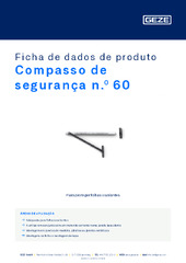 Compasso de segurança n.º 60 Ficha de dados de produto PT