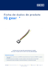 IQ gear  * Ficha de dados de produto PT