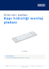 Kapı hidroliği montaj plakası Ürün veri sayfası TR