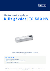 Kilit gövdesi TS 550 NV Ürün veri sayfası TR