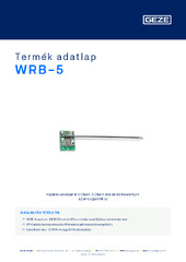 WRB-5 Termék adatlap HU