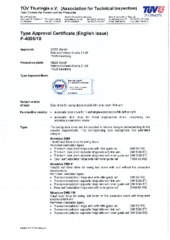 Type examination certificate EN (740615)