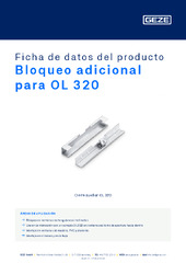 Bloqueo adicional para OL 320 Ficha de datos del producto ES