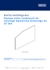 Zestaw osłon czołowych do ukrytego kątownika ściennego do 37 mm Karta katalogowa PL