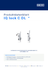 IQ lock C DL  * Produktdatenblatt DE