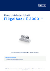 Flügelbock E 3000  * Produktdatenblatt DE