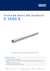 E 1500 S Ficha de datos del producto ES