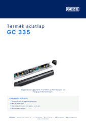 GC 335 Termék adatlap HU