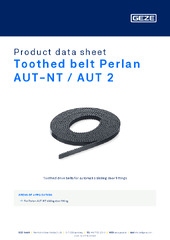 Toothed belt Perlan AUT-NT / AUT 2 Product data sheet EN