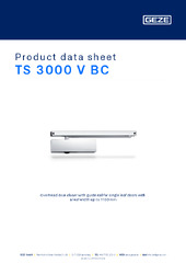 TS 3000 V BC Product data sheet EN